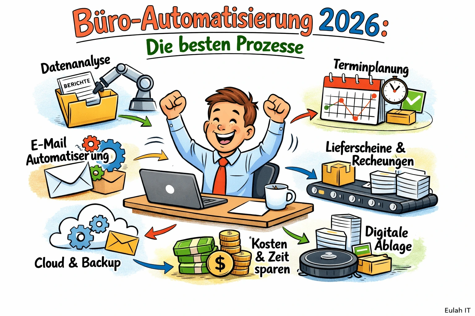 Büro-Automatisierung 2026: Die besten Prozesse