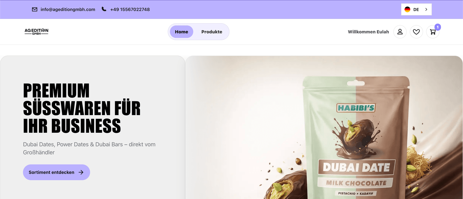 Shopify B2B-Shop mit Xentral-ERP-Integration für Großhändler