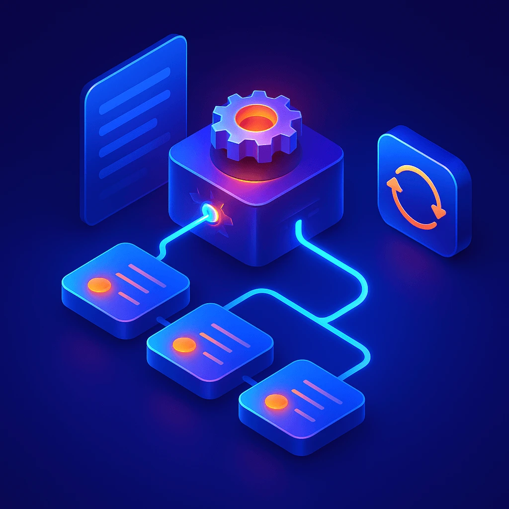 Prozess- & Workflow-Automatisierung Illustration