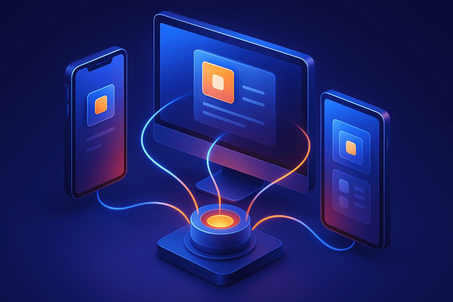 Cross-Plattform Apps Illustration