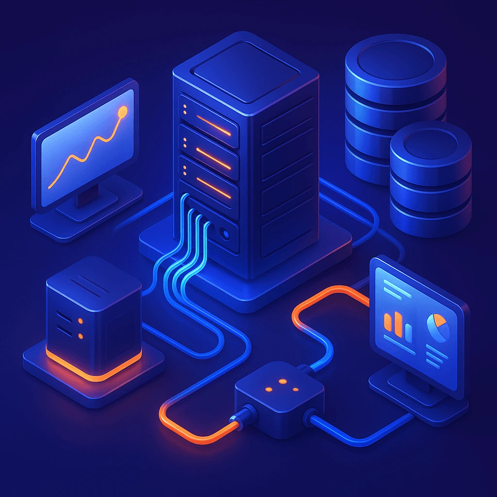 Infrastruktur-Betrieb Illustration