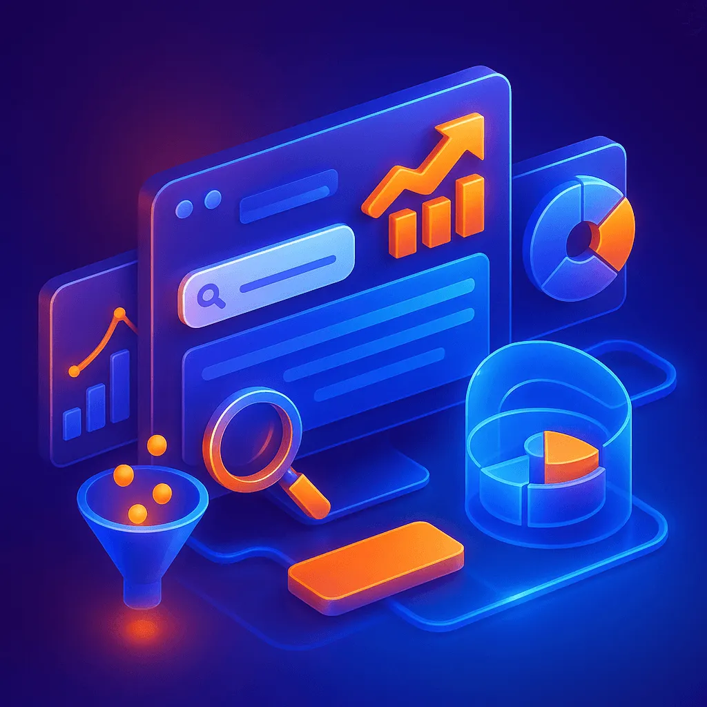 Online-Präsenz Illustration