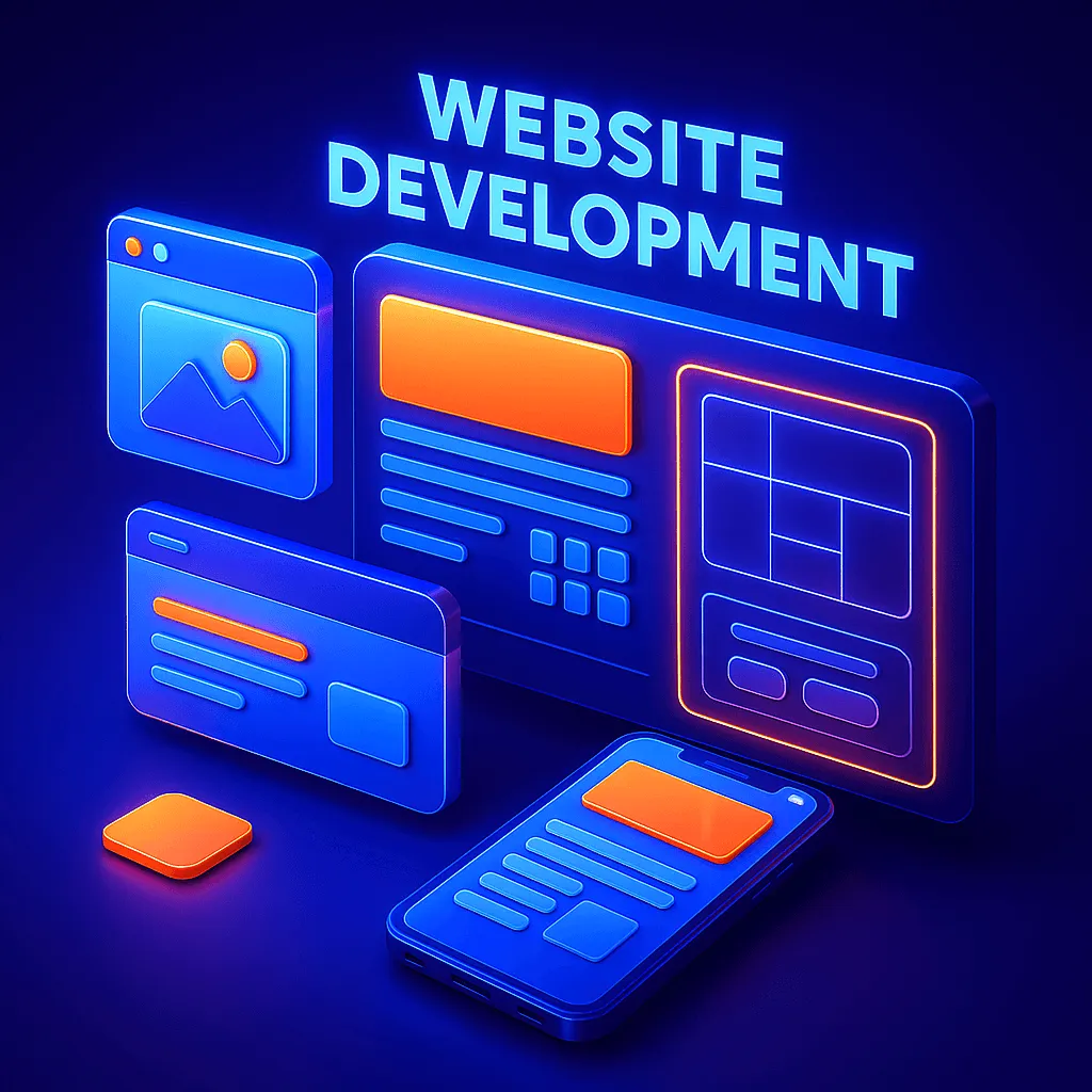 Webseiten und Landingpages Illustration